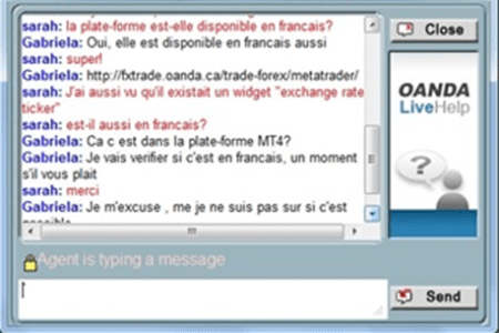 Chat avec Oanda Chat avec Oanda